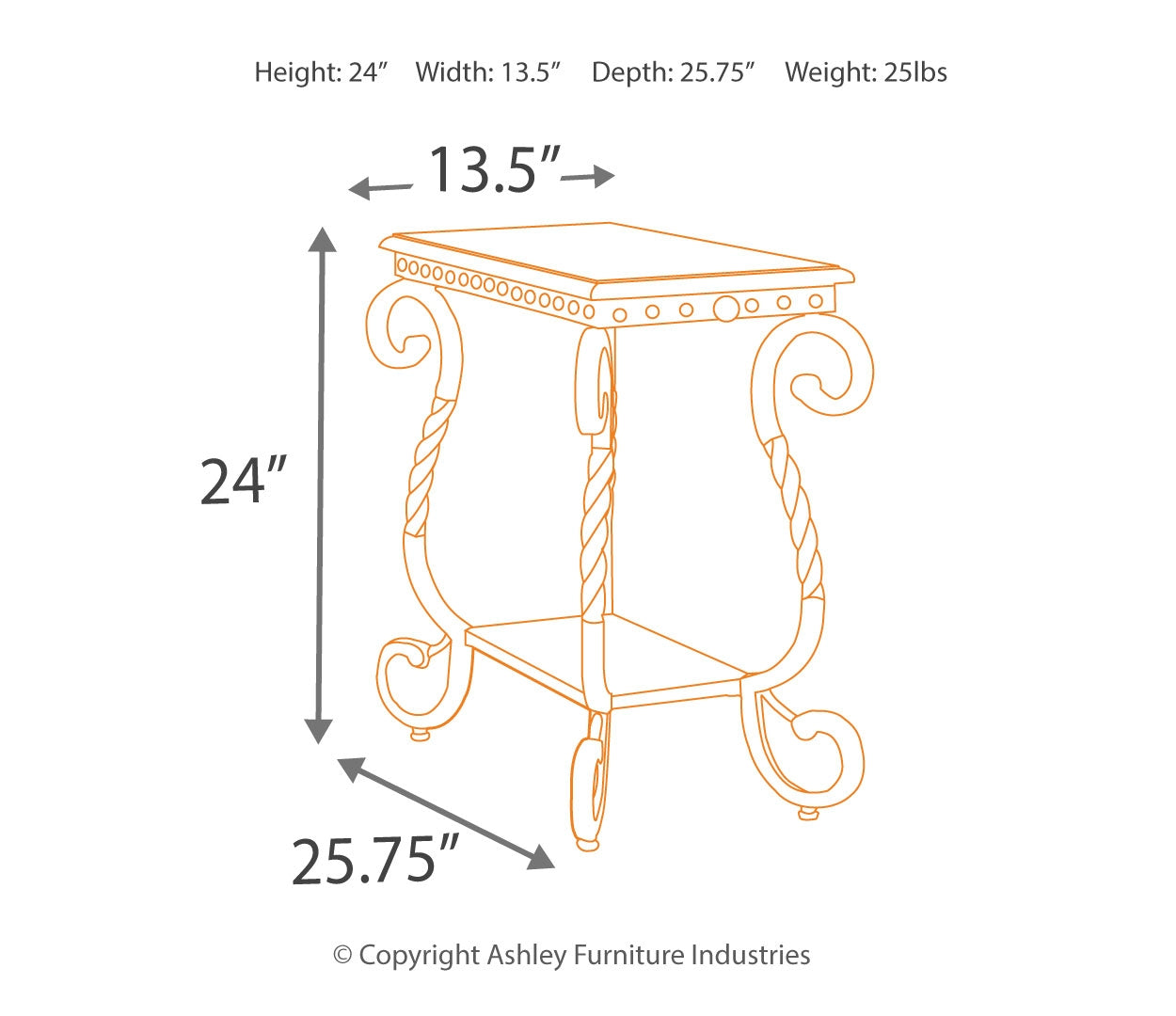 Rafferty Chairside End Table