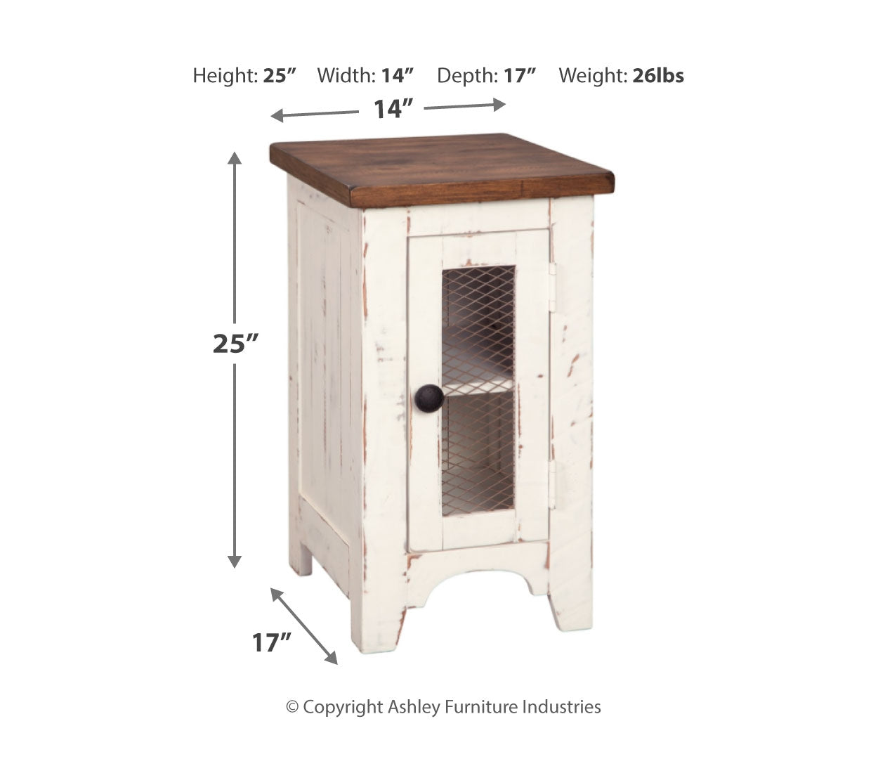 Wystfield Chairside End Table