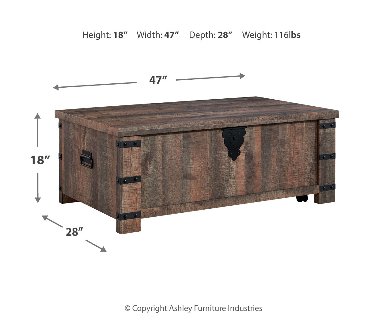 Hollum Lift-Top Coffee Table