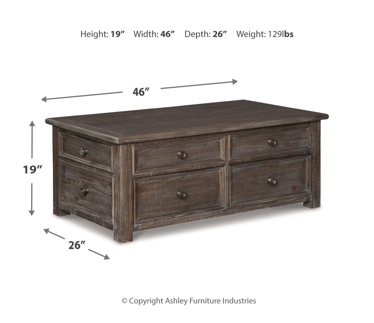 Wyndahl Coffee Table with 1 End Table