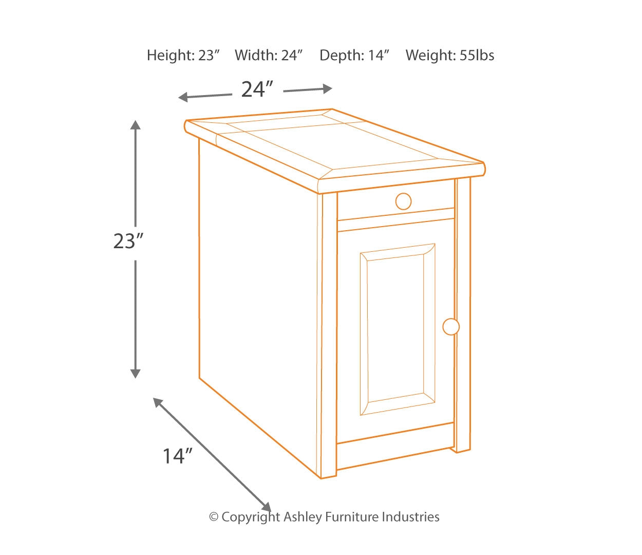 Tyler Creek Coffee Table with 1 End Table