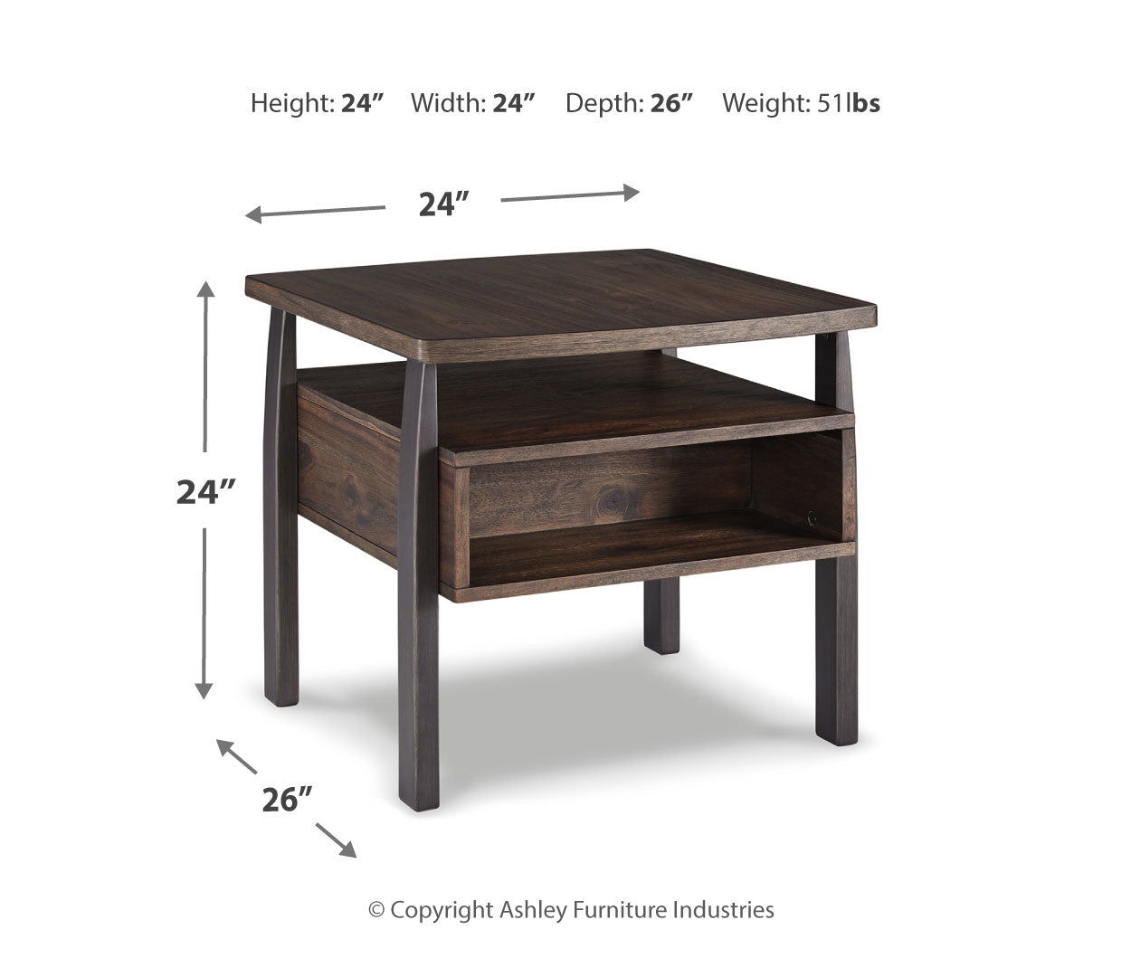 Vailbry End Table