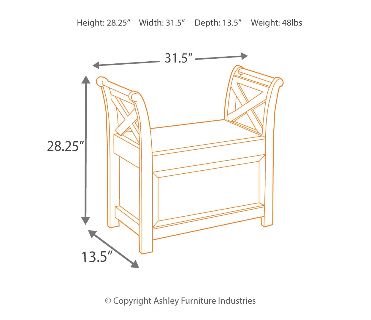 Abbonto Accent Bench