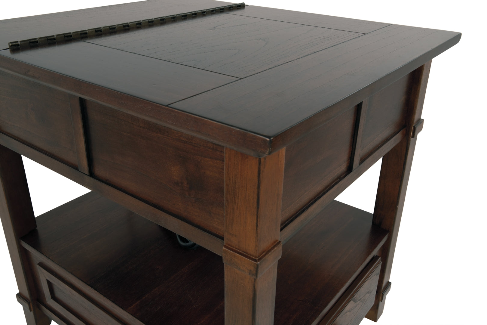 Gately End Table with Storage & Power Outlets