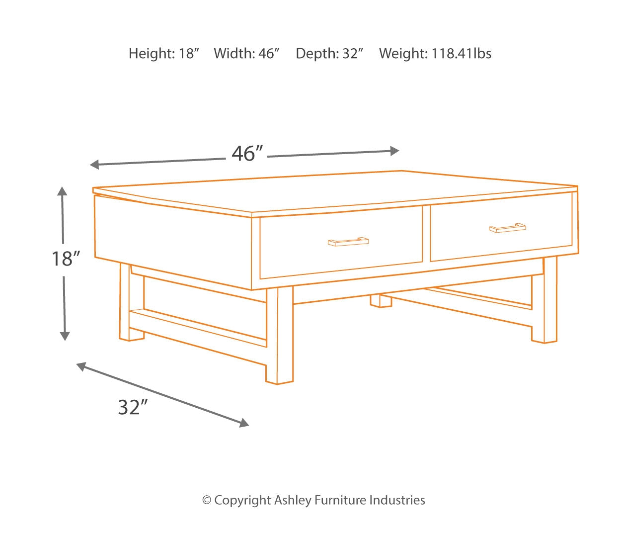 Mondoro Coffee Table with Lift Top