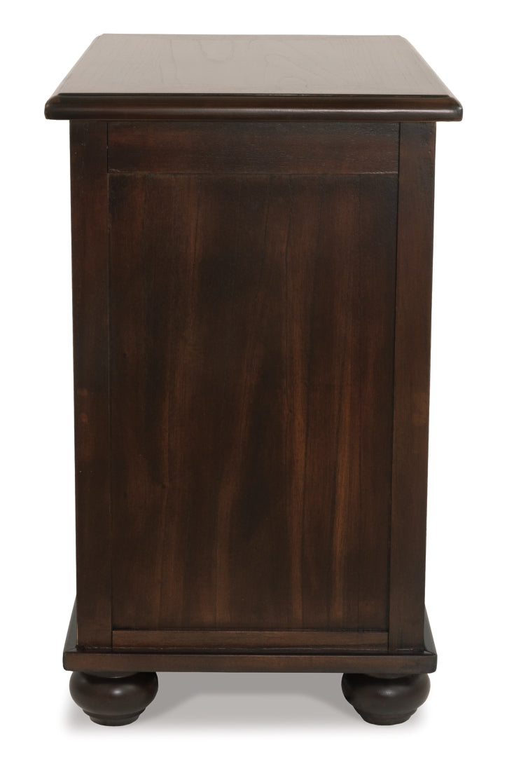 Barilanni Chairside End Table with USB Ports & Outlets