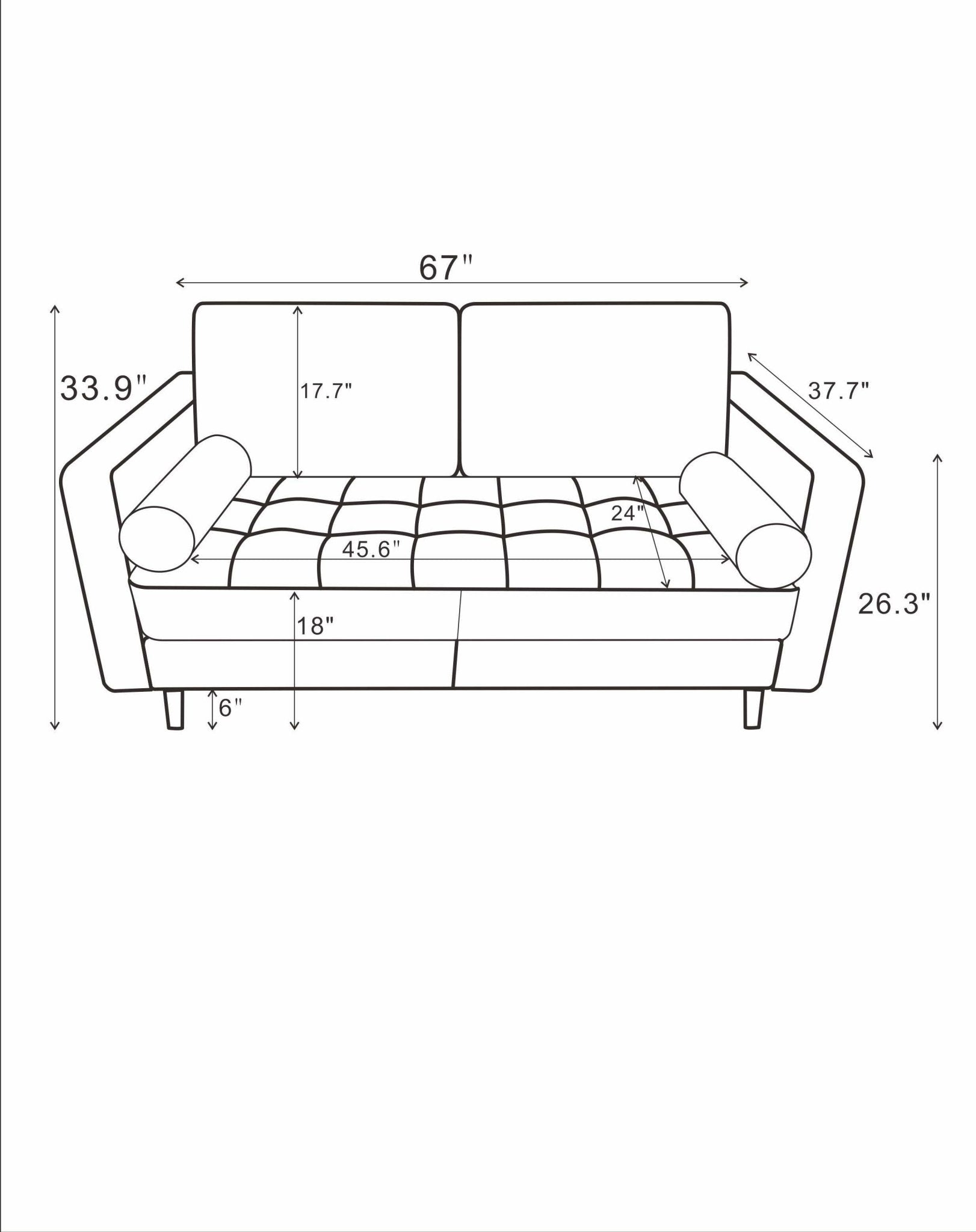 Tessa Loveseat Taupe