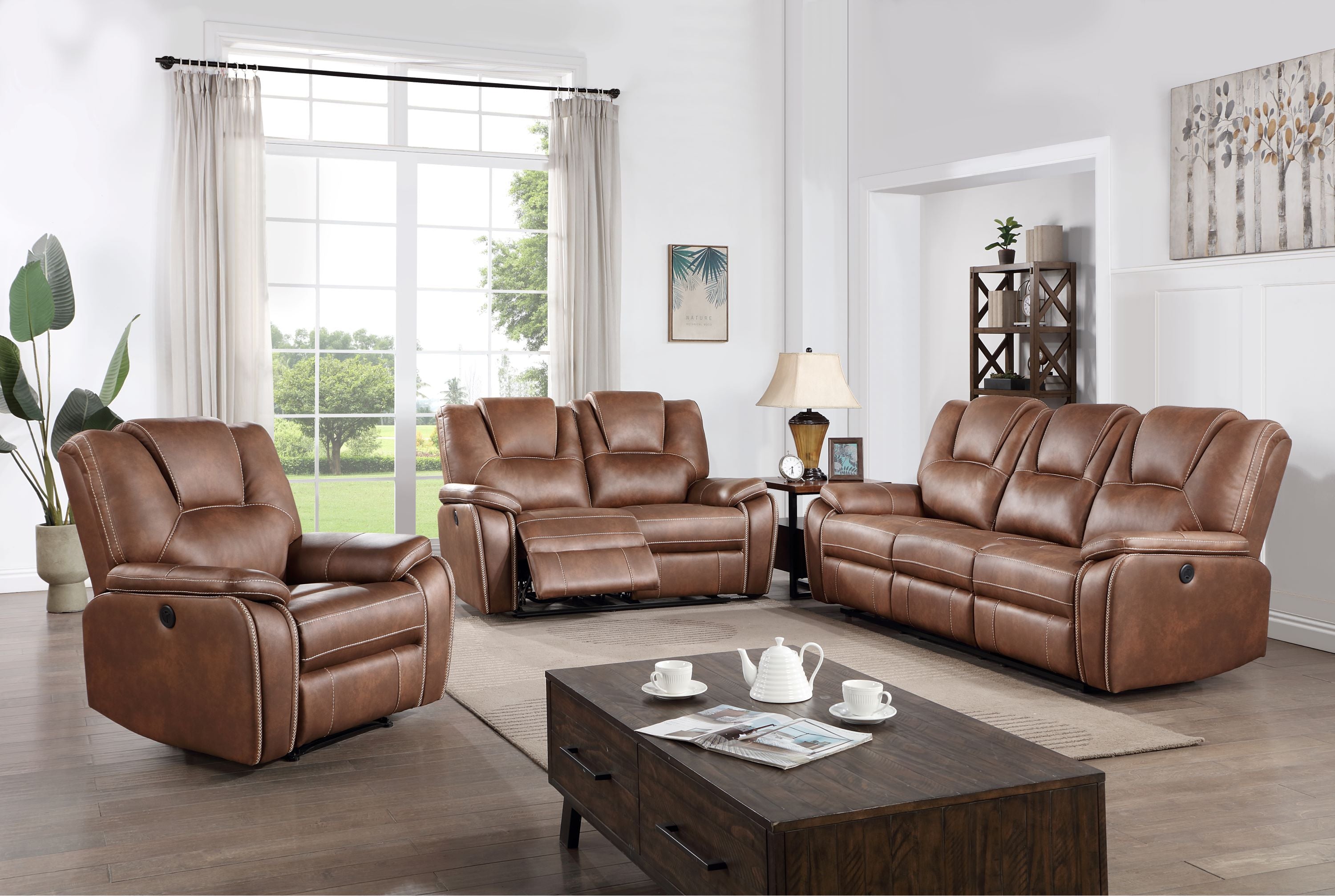 Mayers Recliner Living Room Set, Sofa Loveseat Armchair