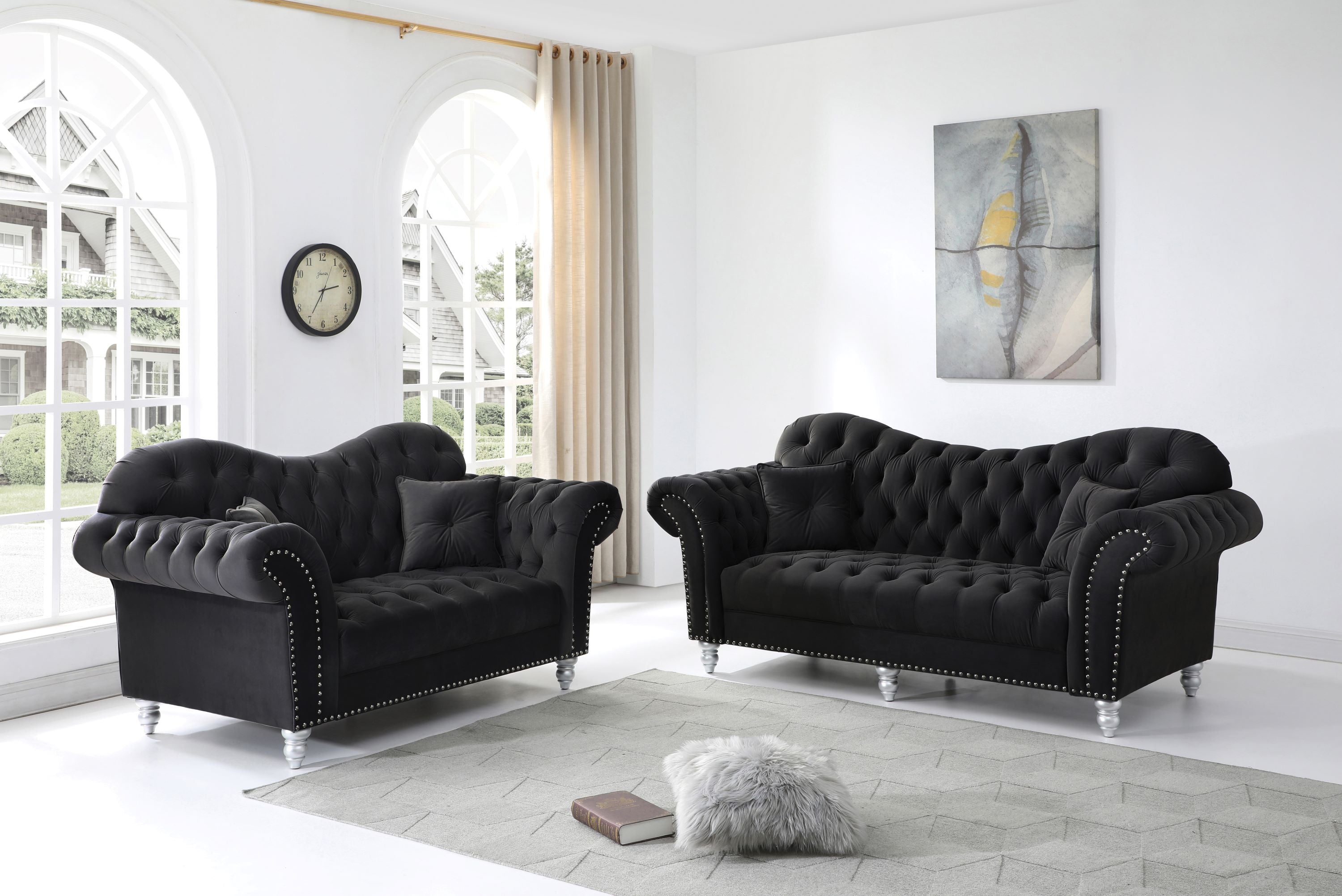 Madrox Living Room Set, Sofa Loveseat Armchair