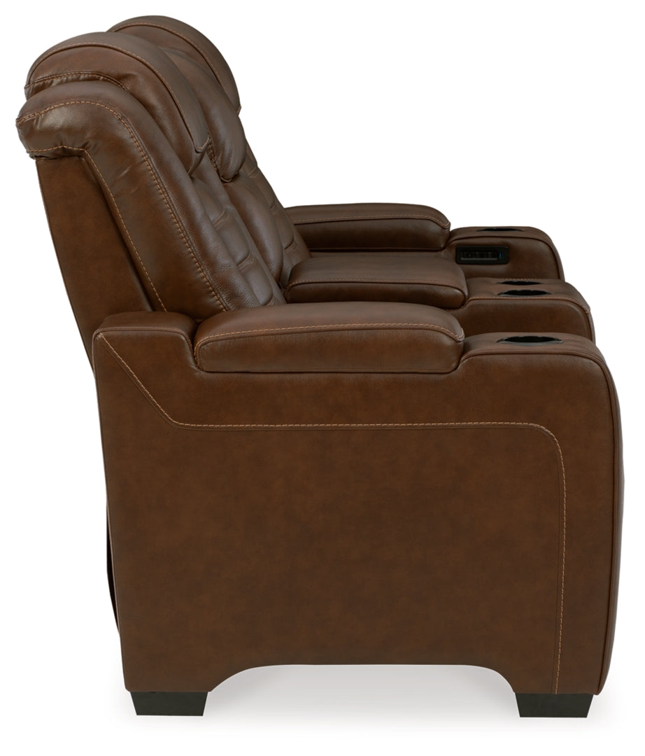 Backtrack Power Reclining Loveseat with Console