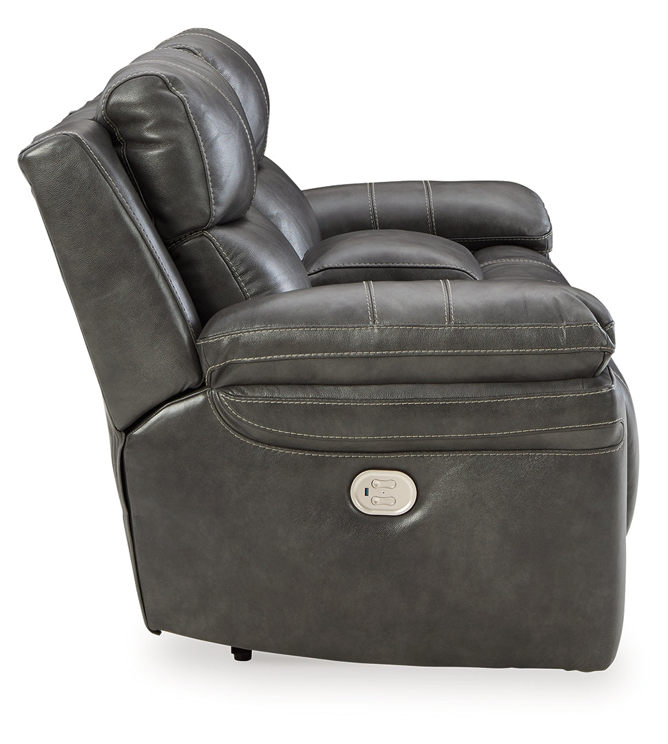 Edmar Power Reclining Loveseat with Console