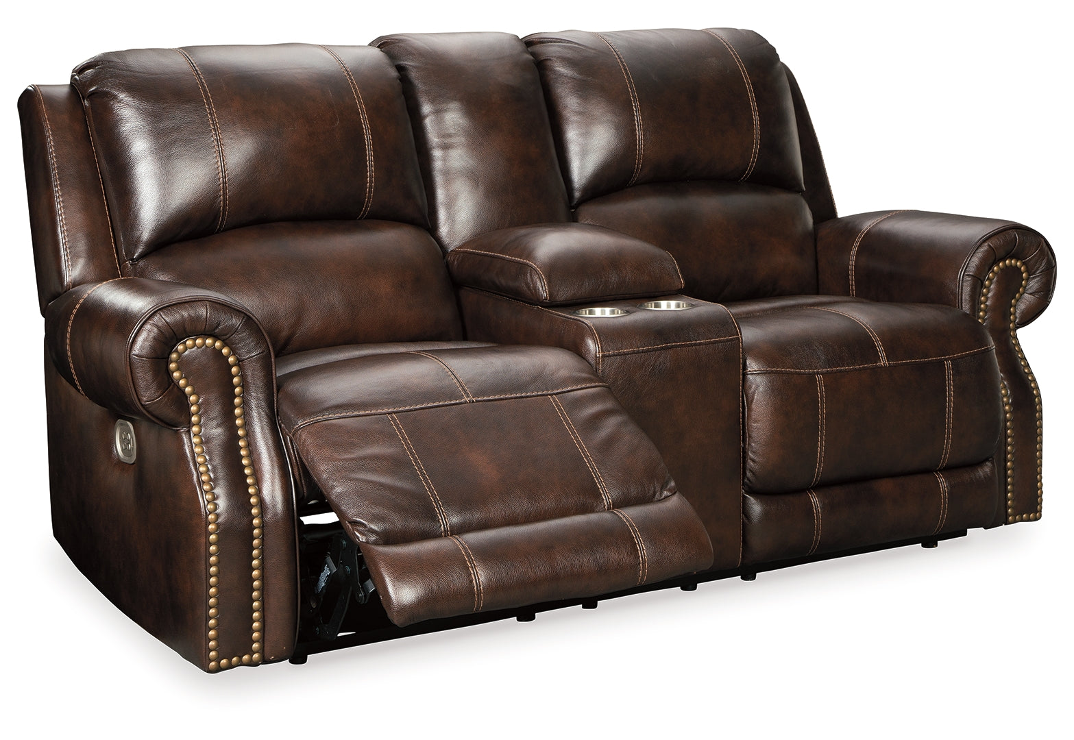 Buncrana Power Reclining Loveseat with Console