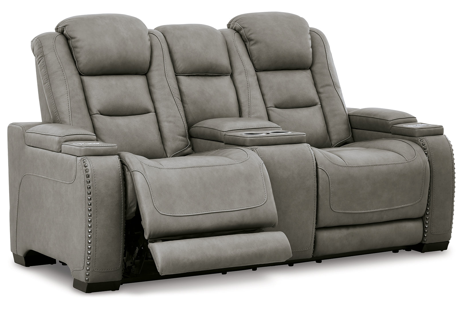 The Man-Den Power Reclining Loveseat with Console