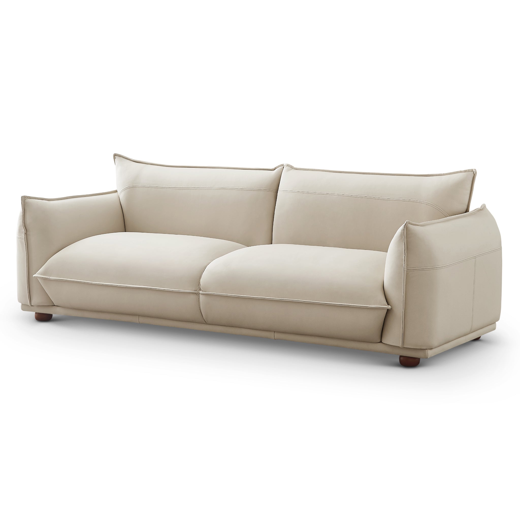 Mansfield Cream Leather Sofa