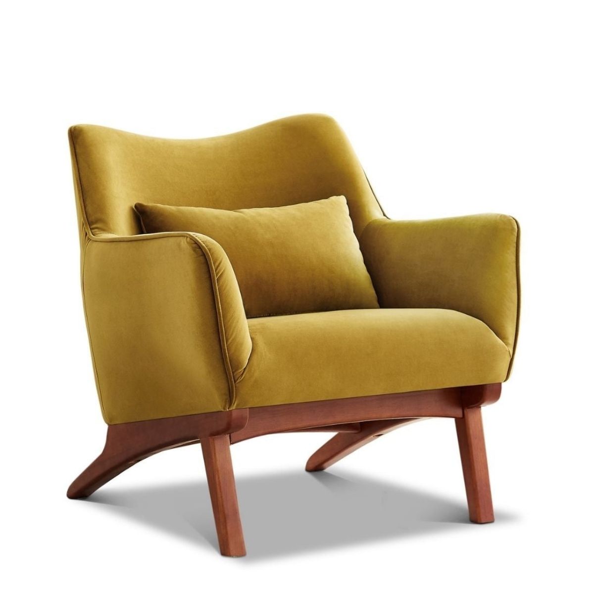 Casper Gold Velvet Lounge Chair