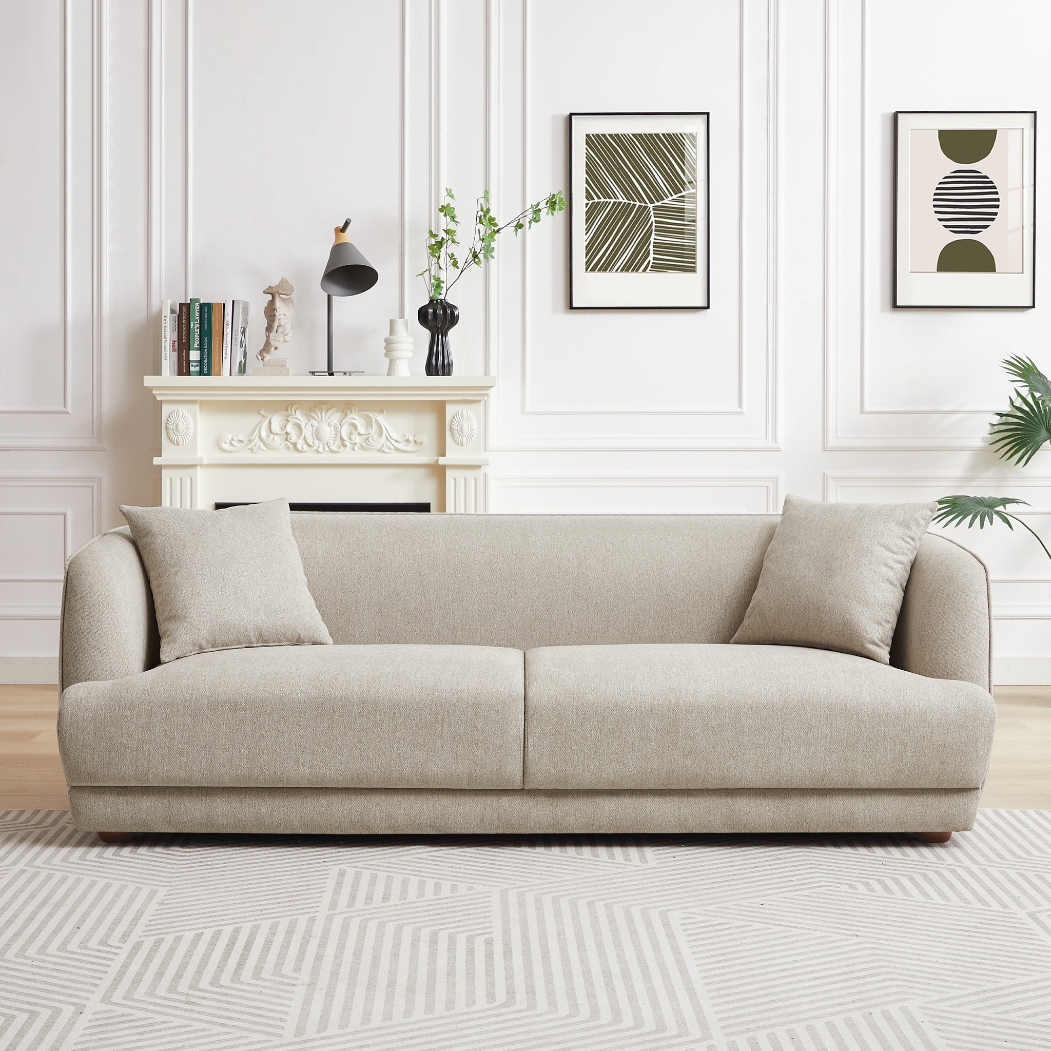 Venus Mocha Linen Sofa