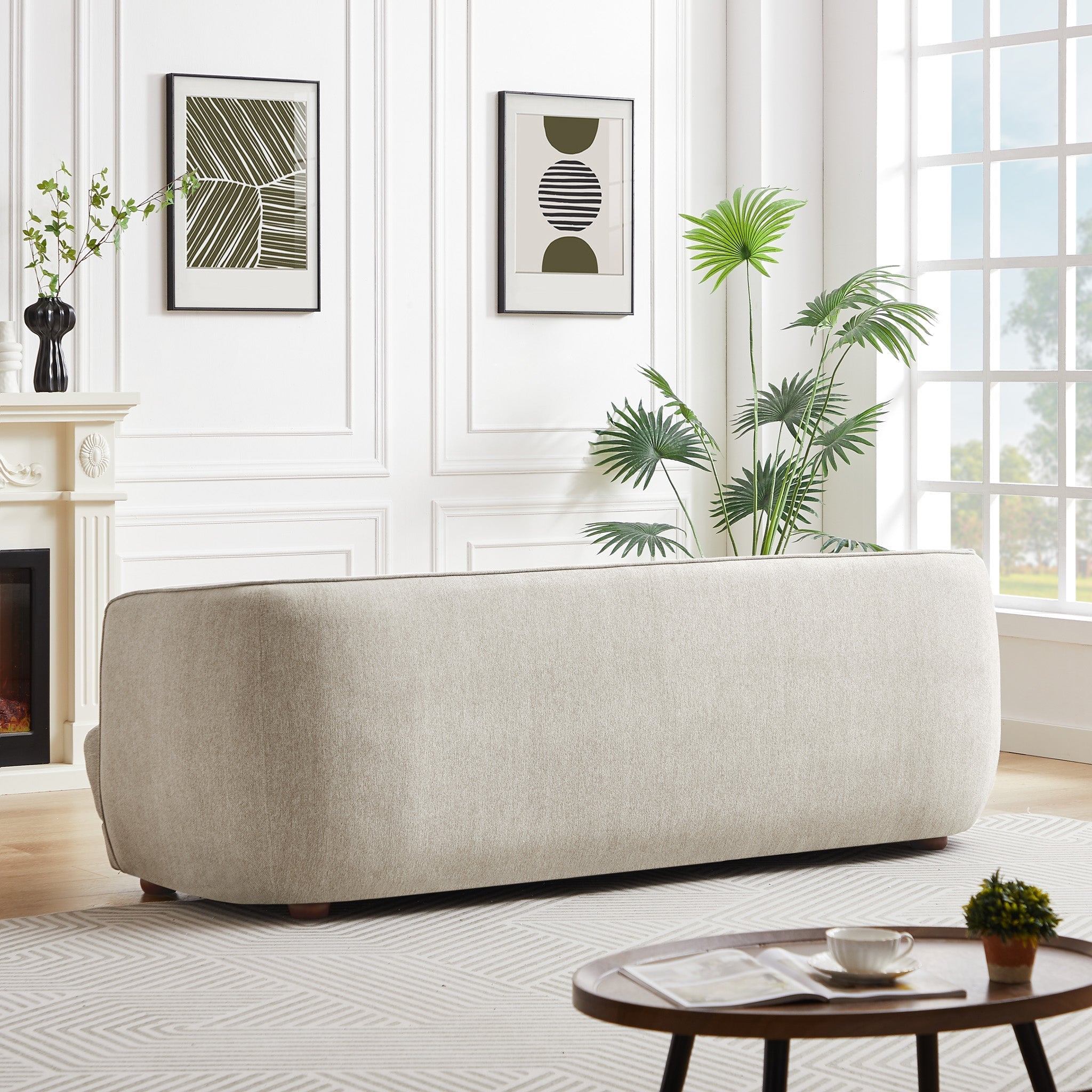 Venus Mocha Linen Sofa