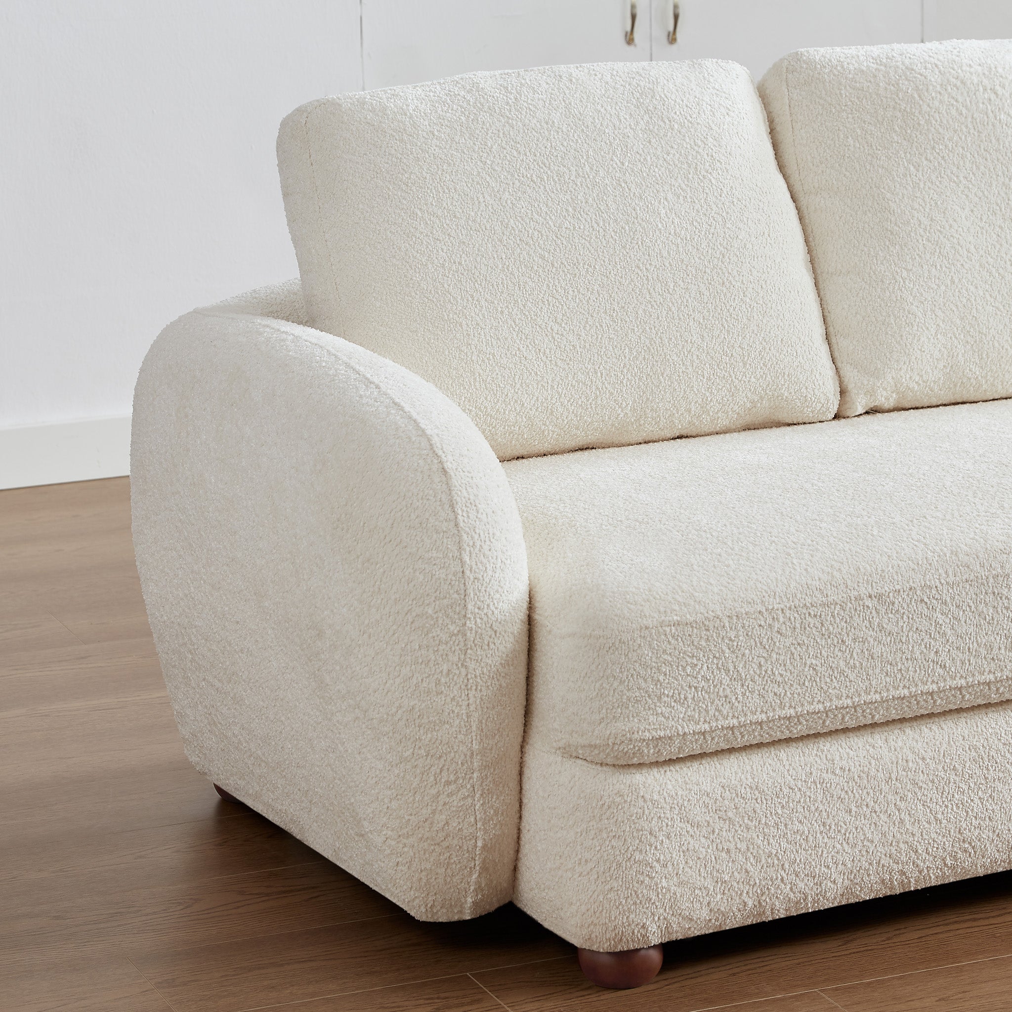 Virgil Cream Boucle Large Sofa