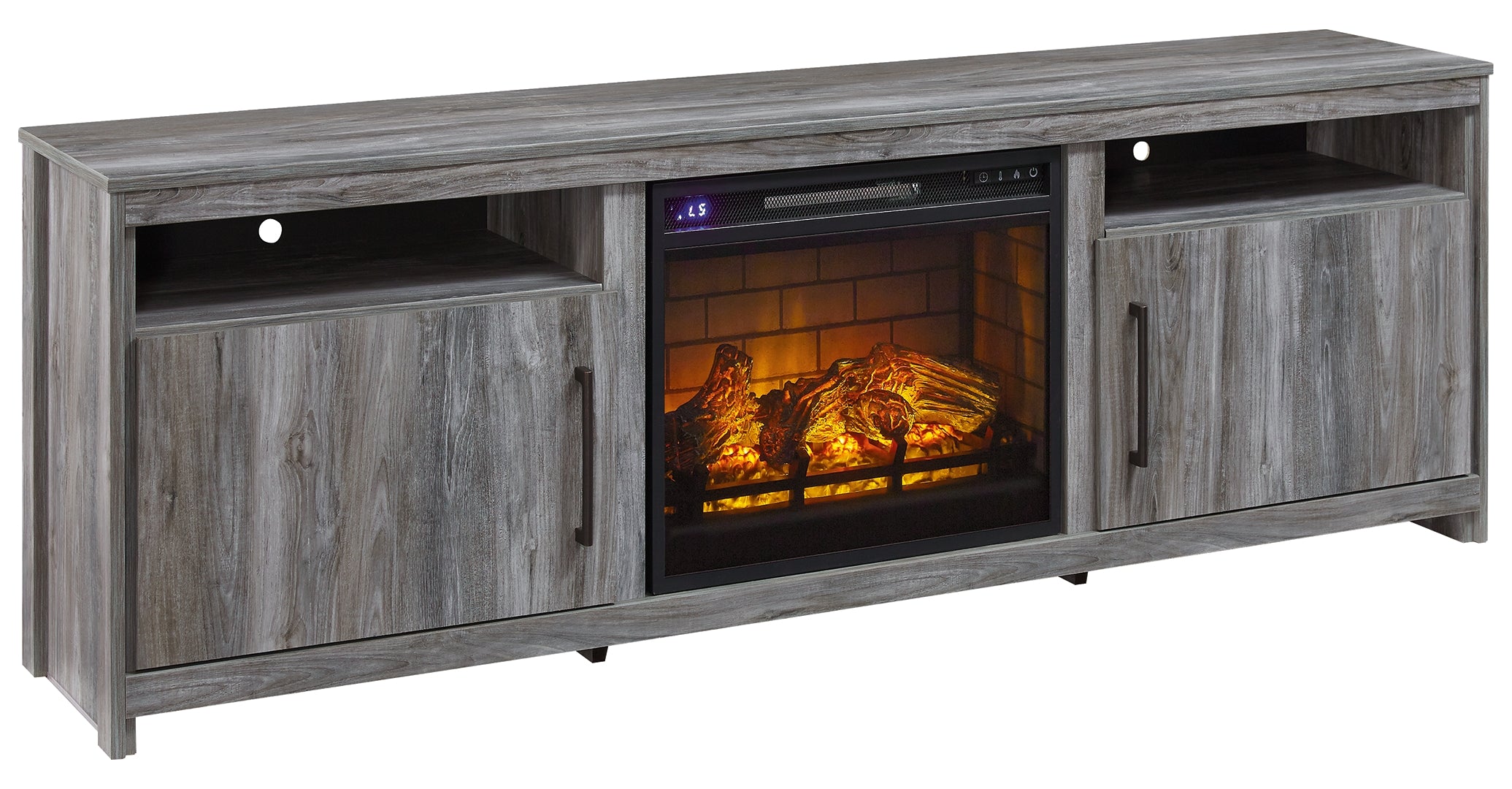 Baystorm 75" TV Stand with Electric Fireplace