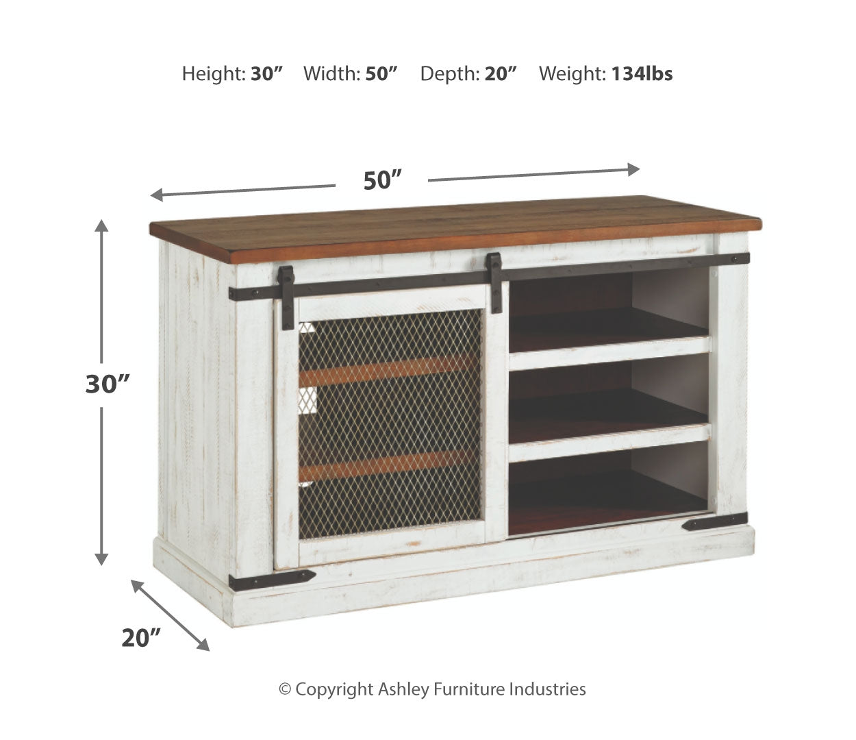 Wystfield 50" TV Stand