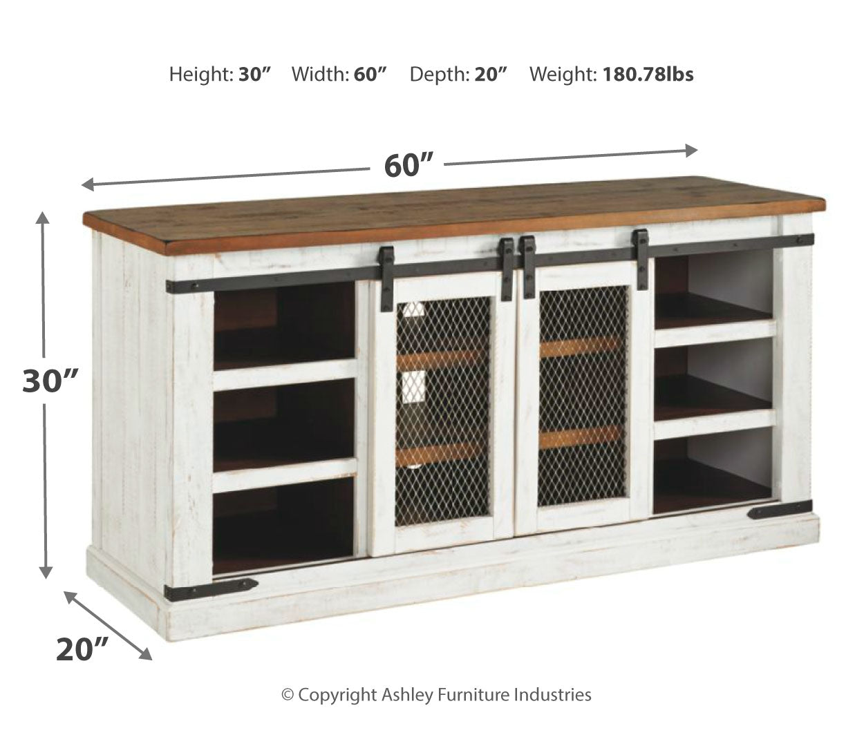 Wystfield 60" TV Stand