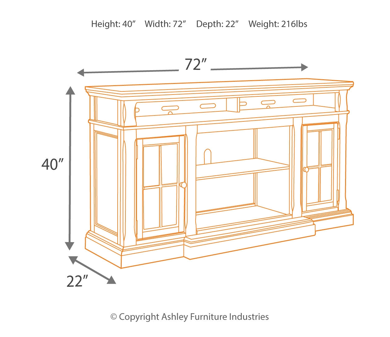 Roddinton 72" TV Stand