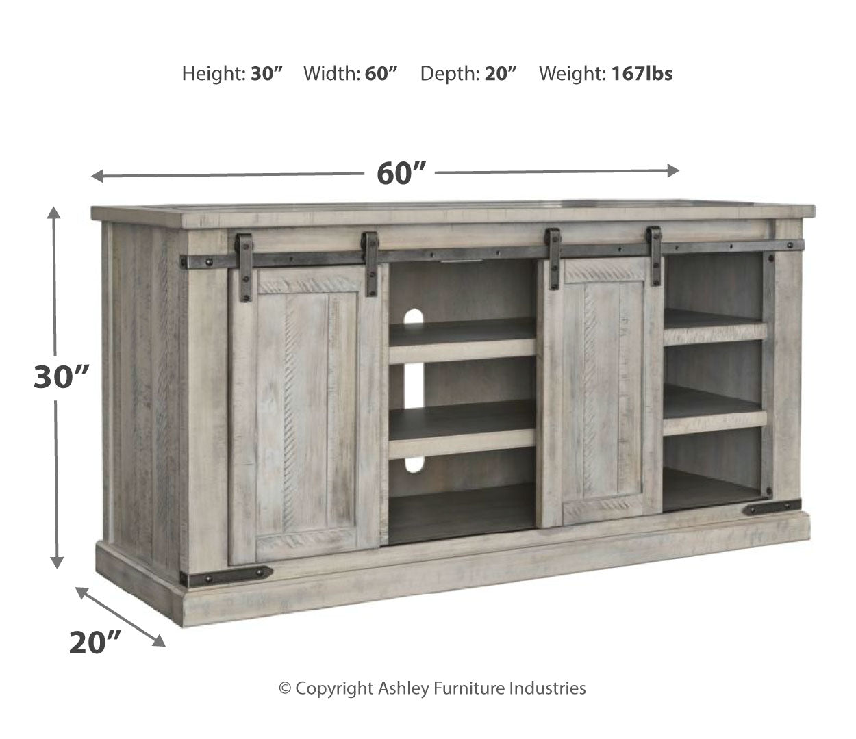 Carynhurst 60" TV Stand