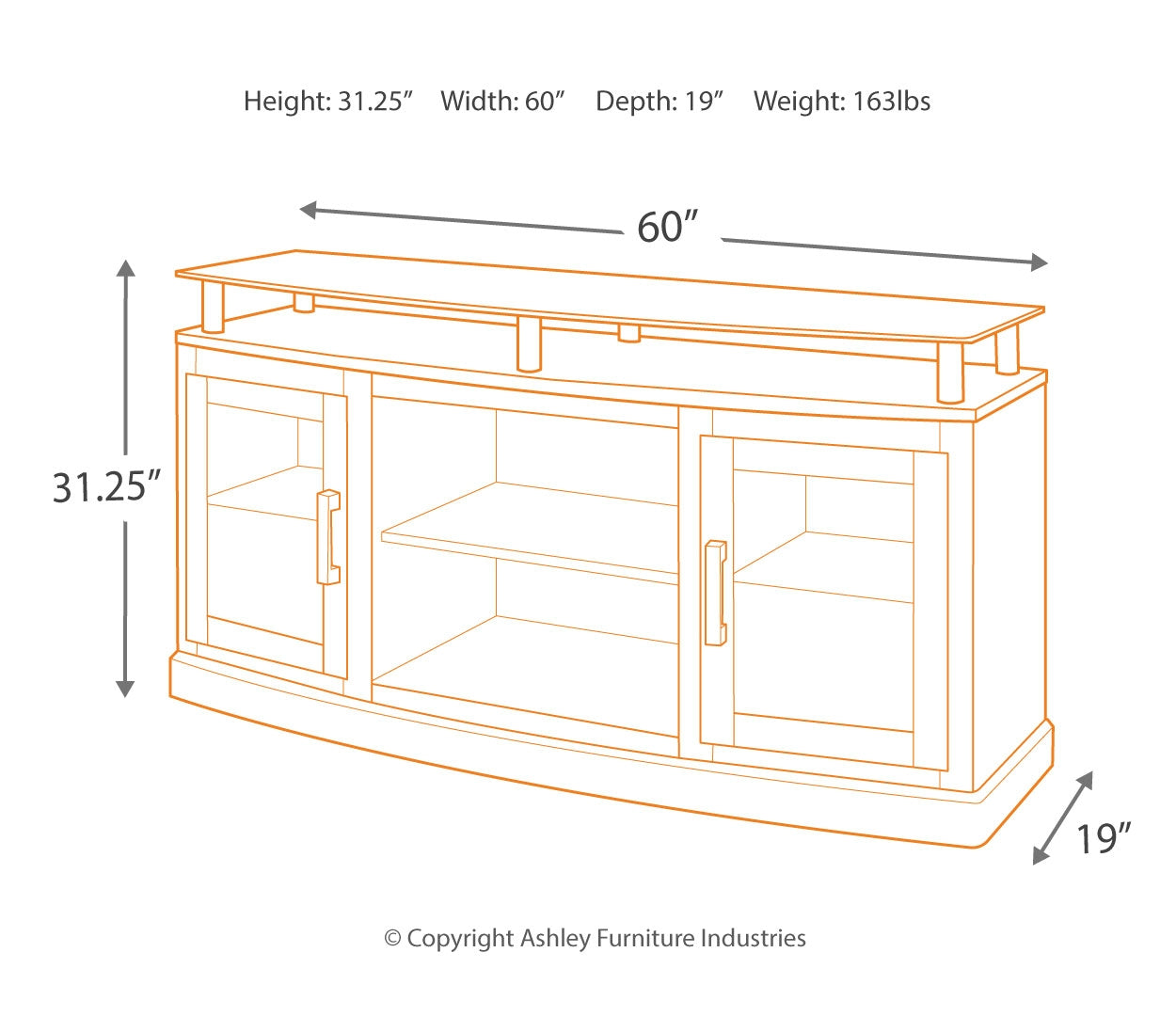 Chanceen 60" TV Stand