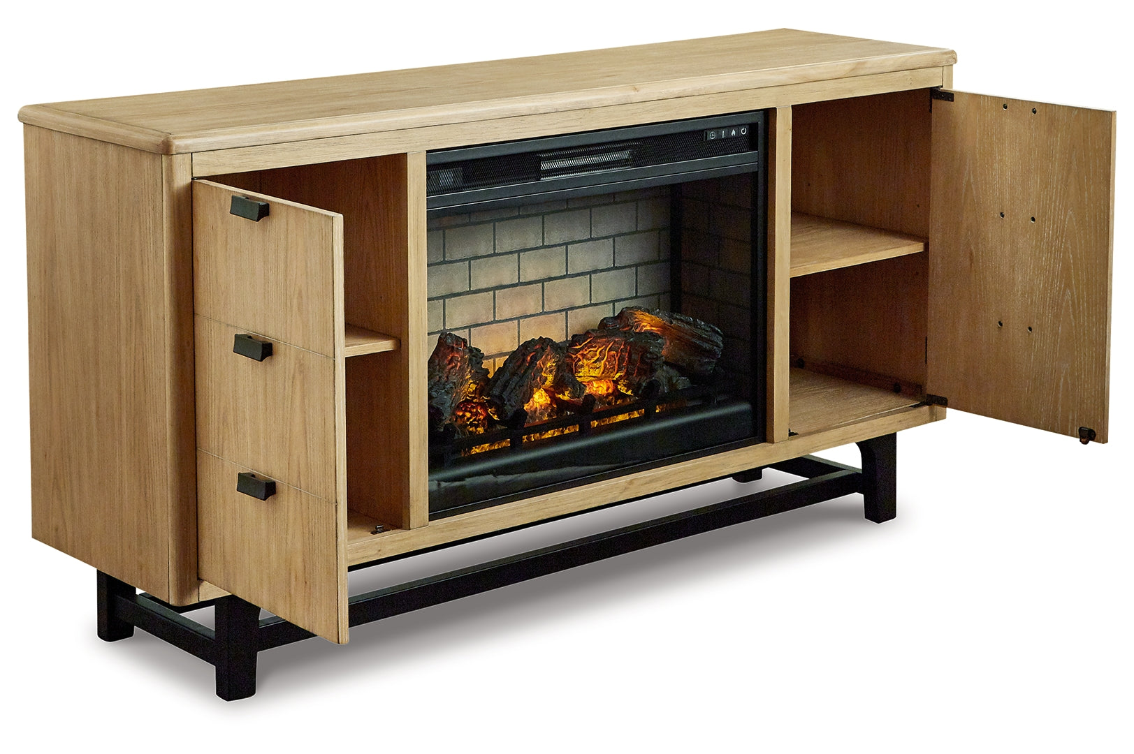 Freslowe TV Stand with Electric Fireplace