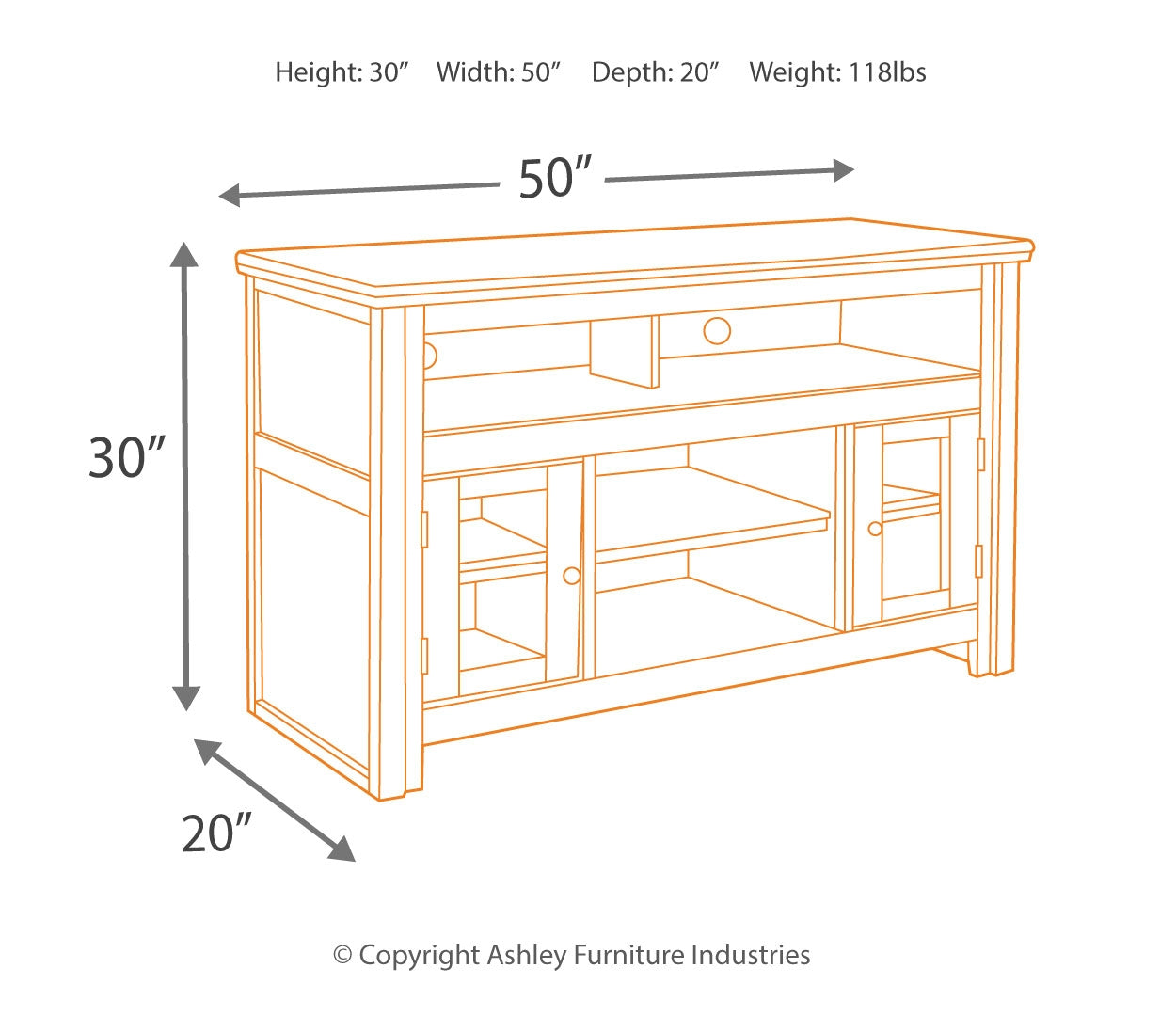 Harpan 50" TV Stand