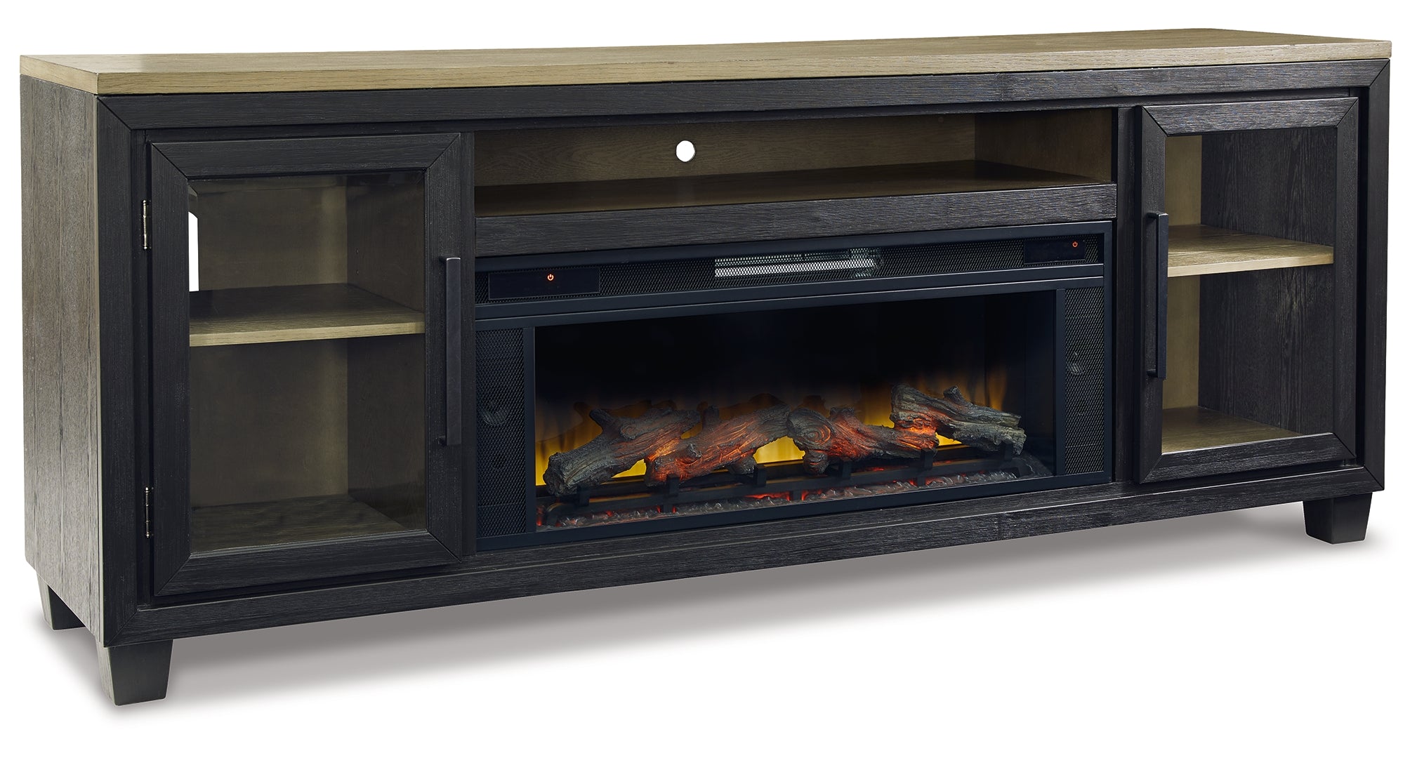 Foyland 83" TV Stand with Electric Fireplace