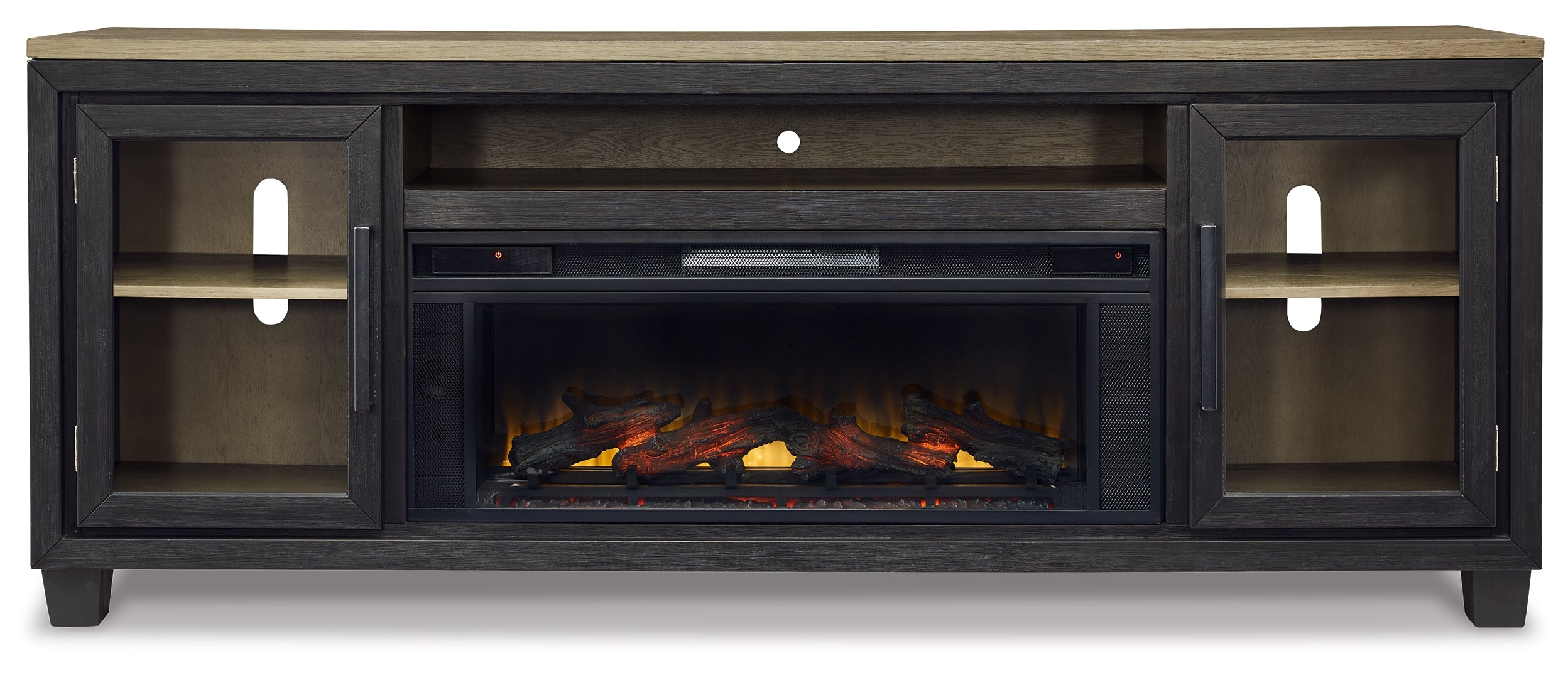 Foyland 83" TV Stand with Electric Fireplace