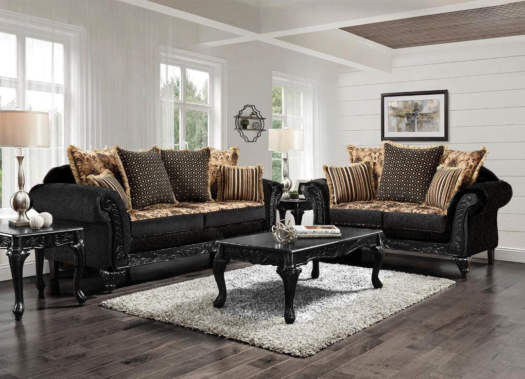 Mahavir Living Room Set, Sofa Loveseat