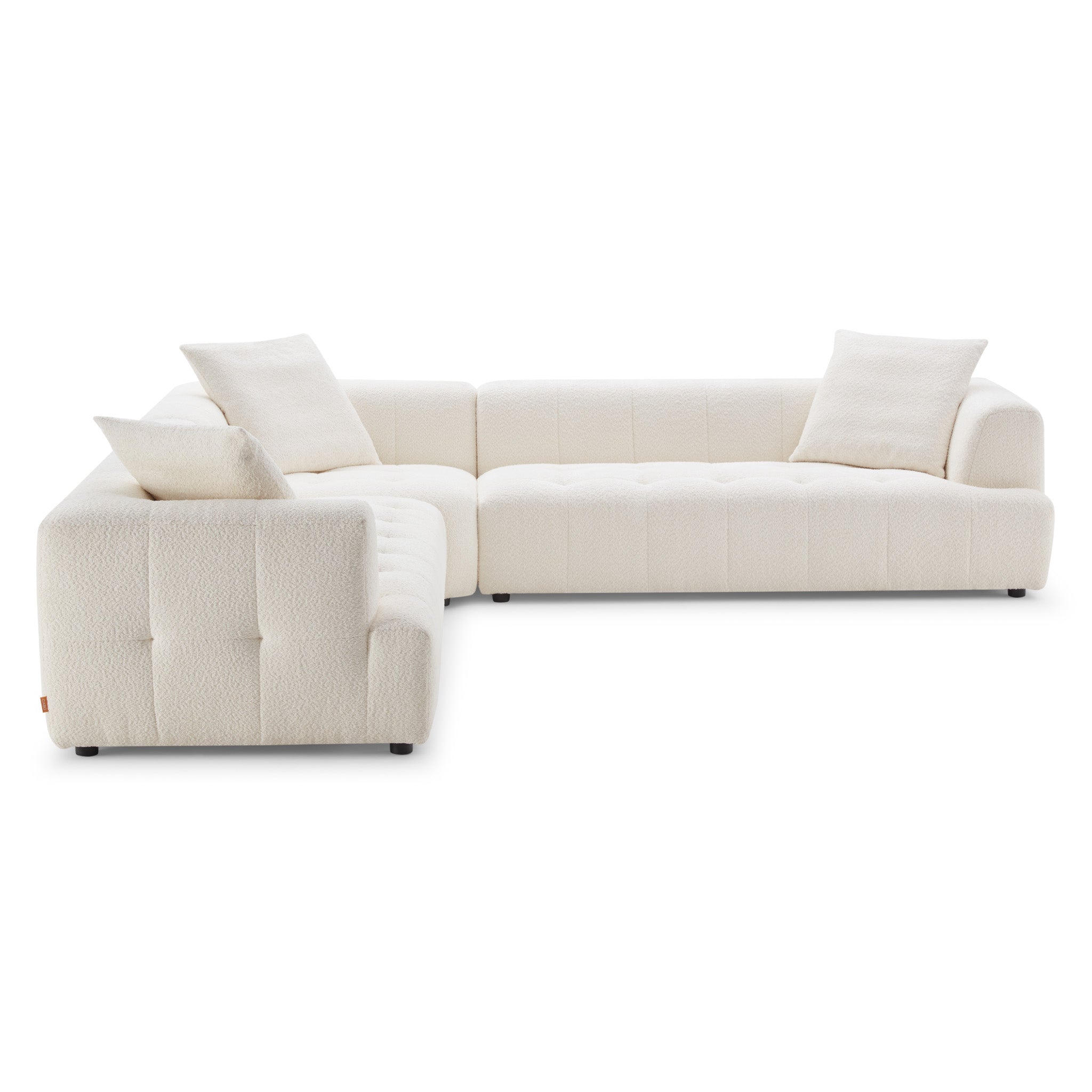 Wade Ivory Boucle Corner Sofa