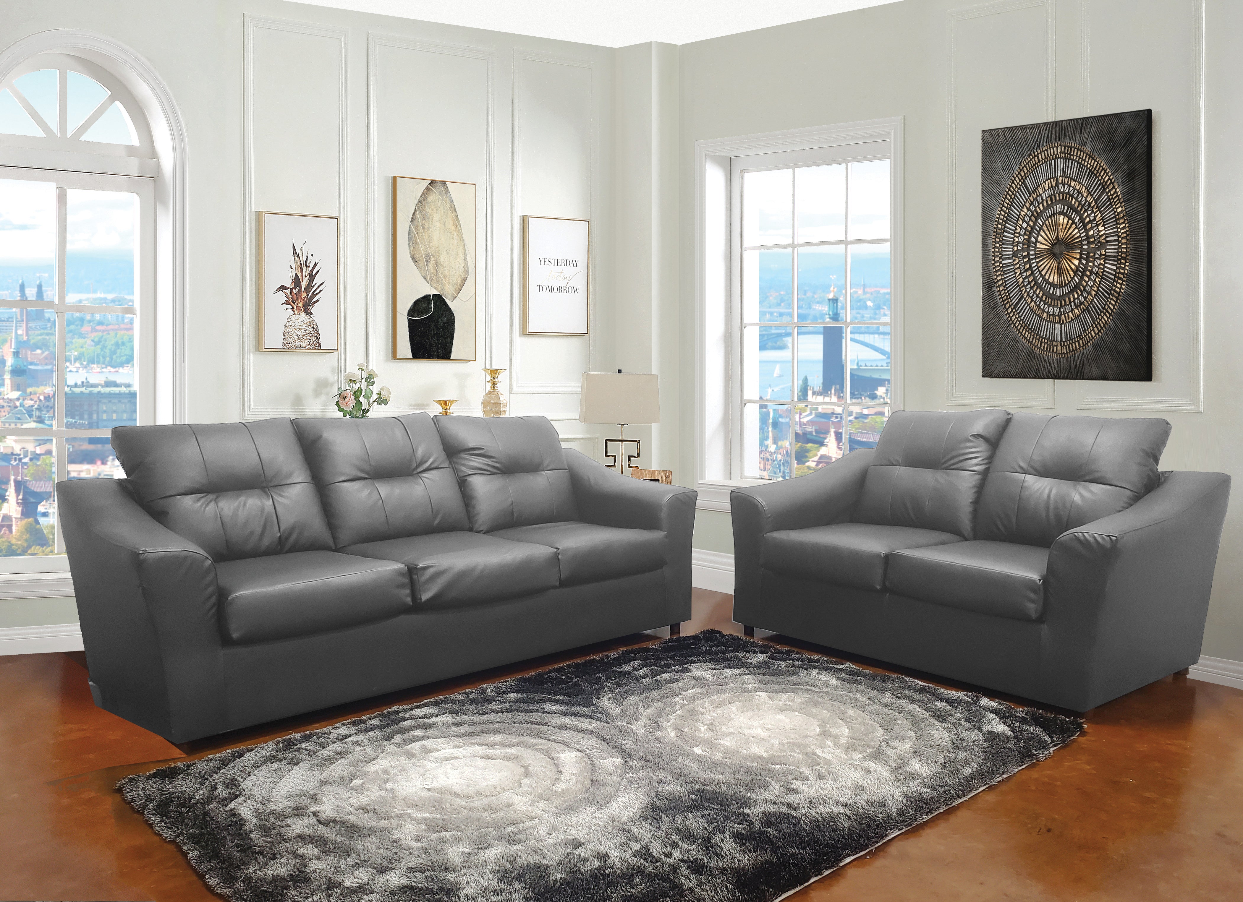 Marwan Living Room Set, Sofa Loveseat