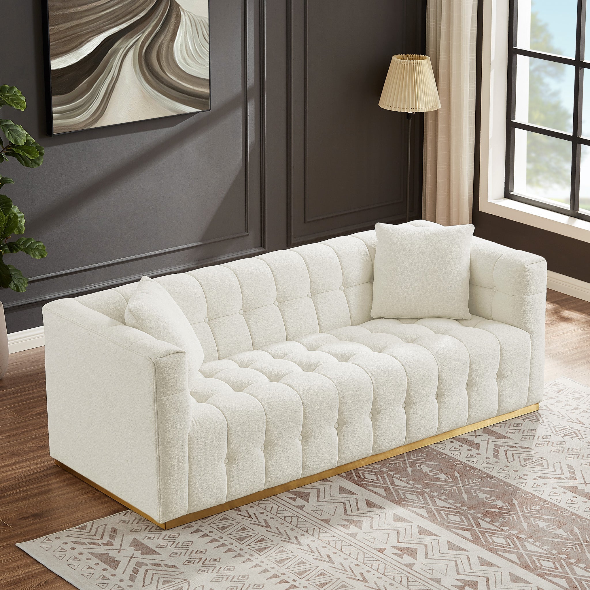 Jedda Sofa Beige Boucle