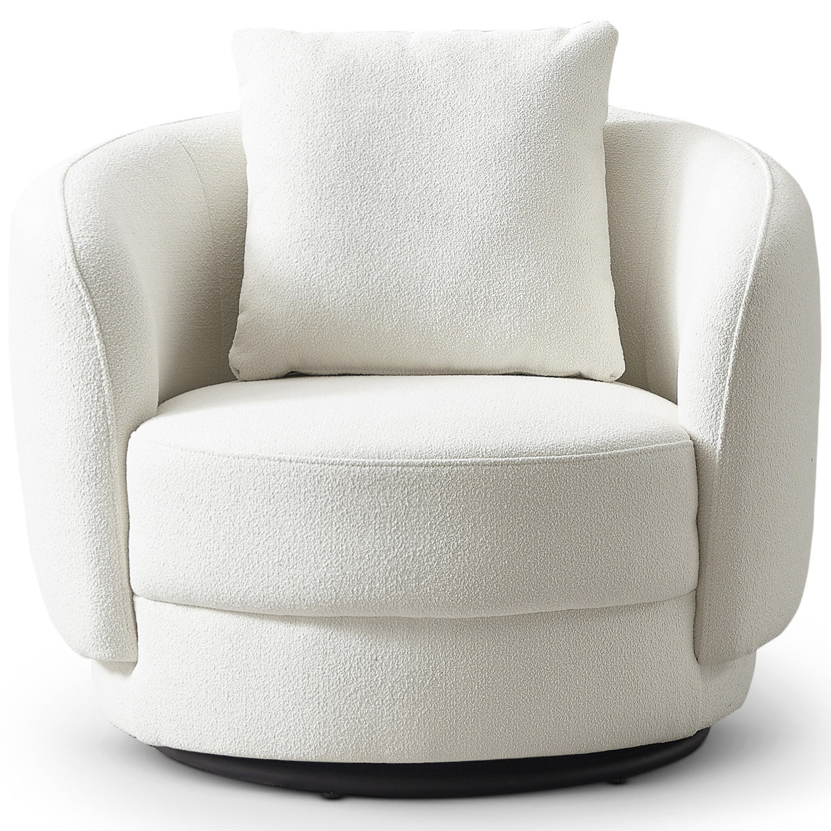 Perth Lounge Chair Beige Boucle