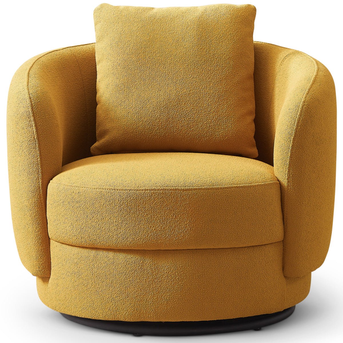 Perth Lounge Chair Gold Boucle