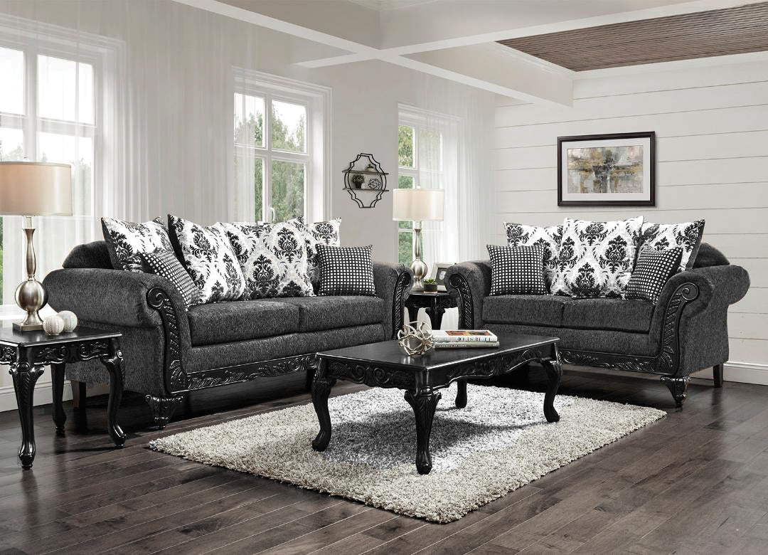 Maish Living Room Set, Sofa Loveseat