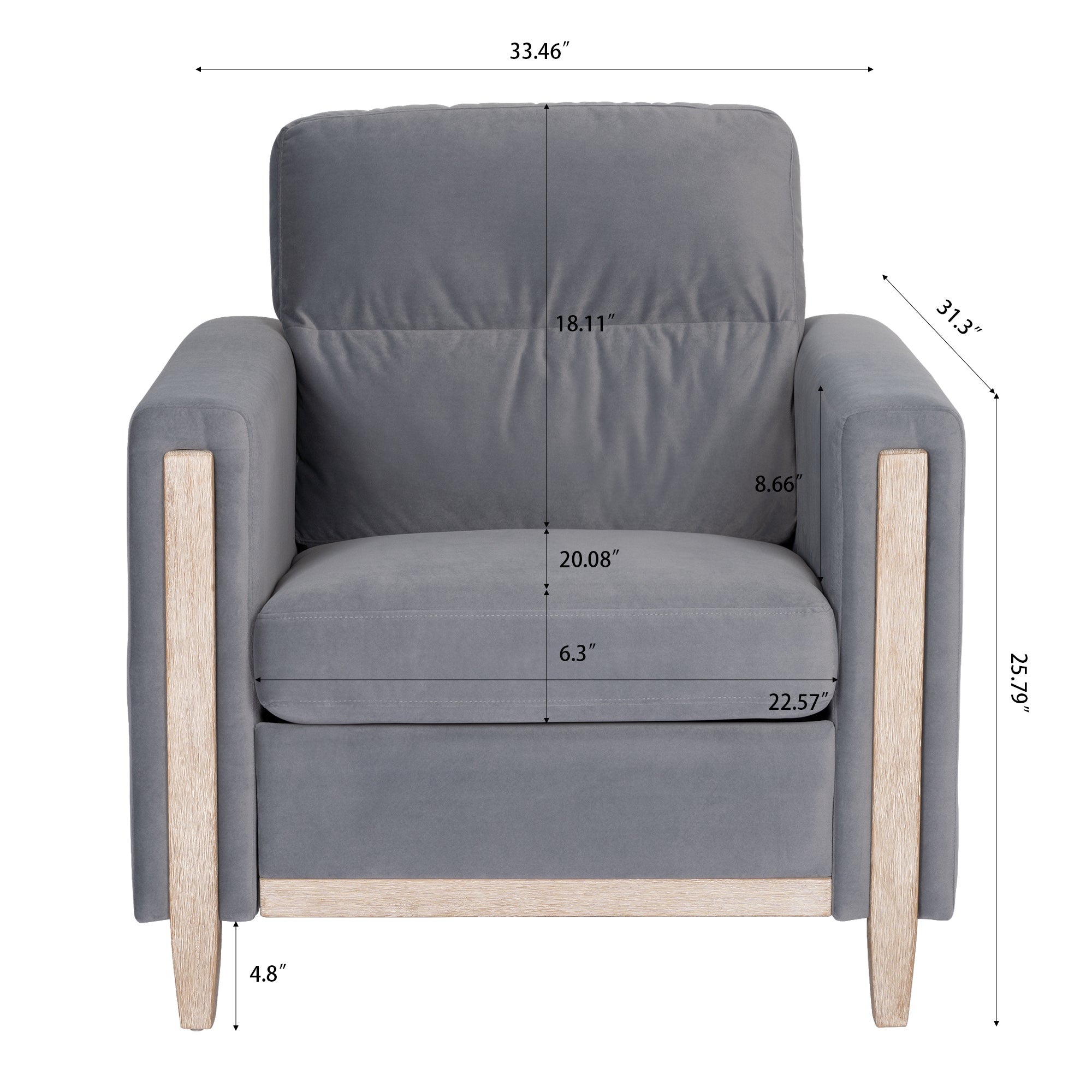 1 Seater Sofa For Living Room