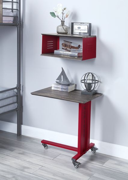 Herzl Accent Table W/Wall Shelf