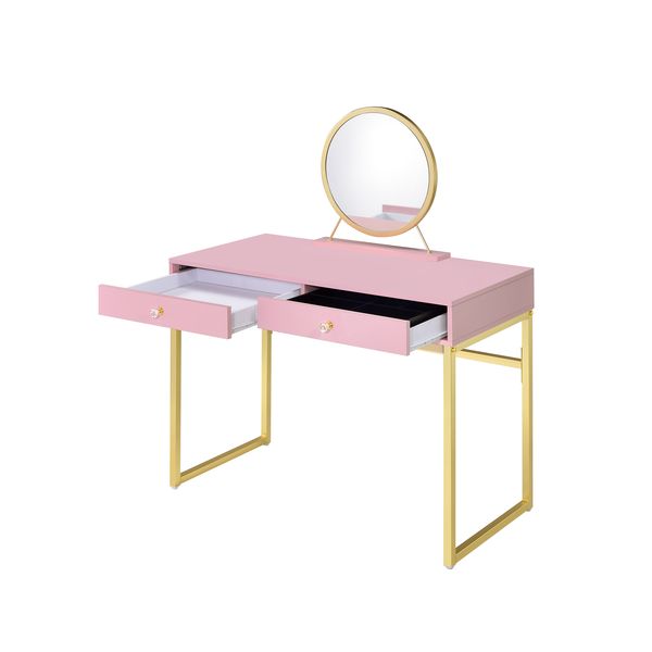 Stephanotis Vanity Desk W/Mirror & Jewelry Tray