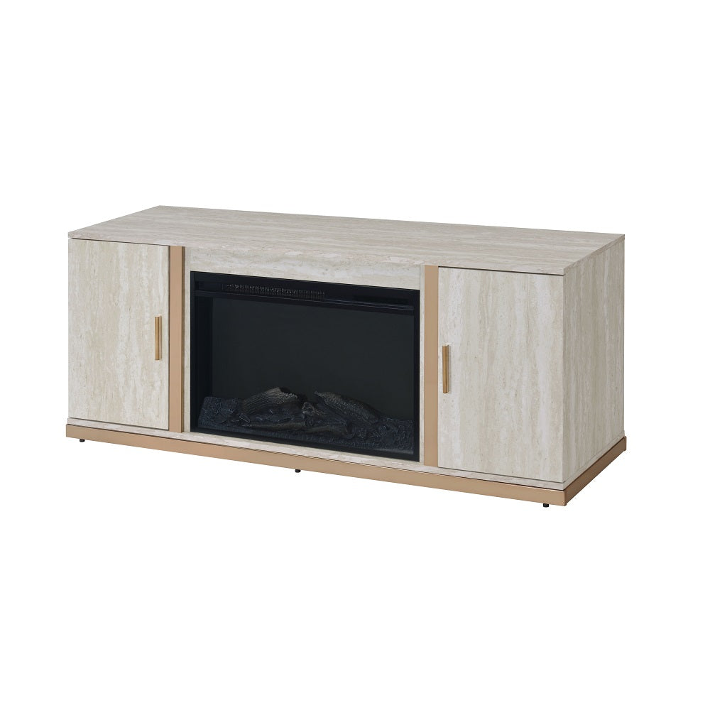 Premium Console Cabinet W/Fireplace