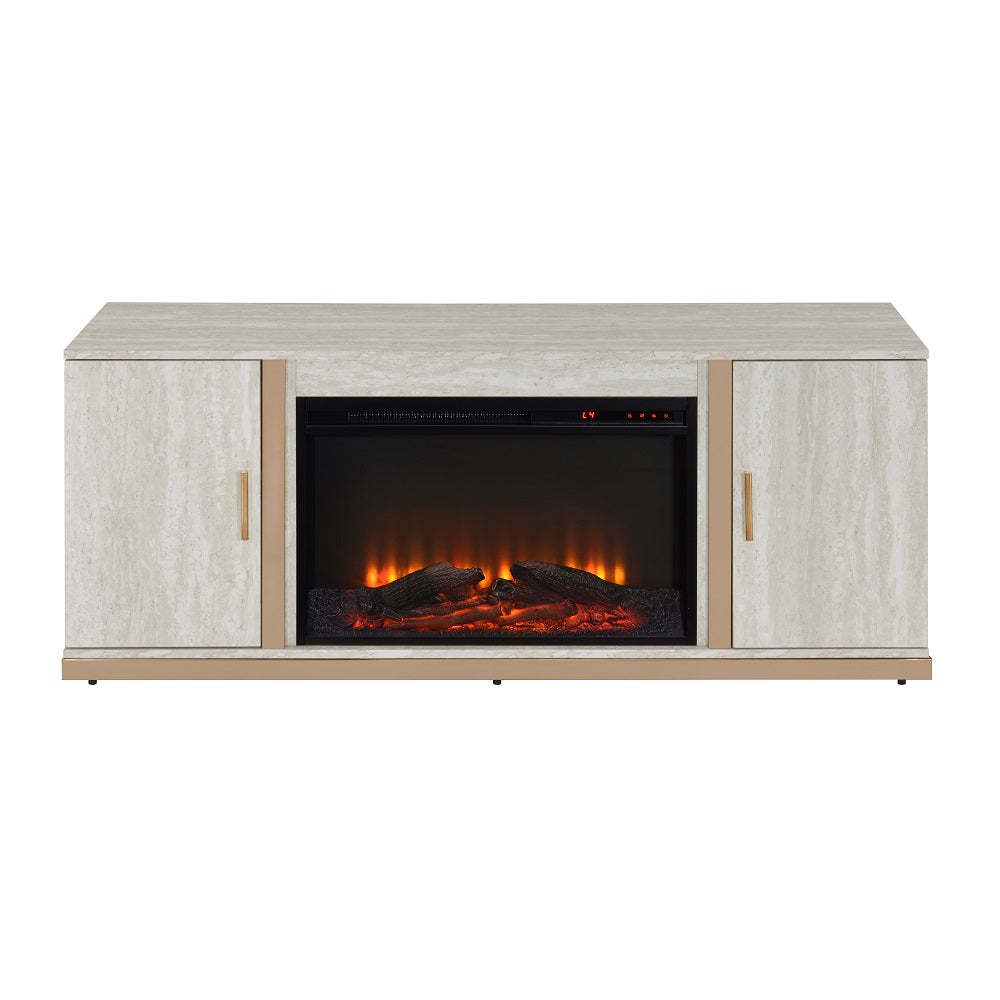 Premium Console Cabinet W/Fireplace