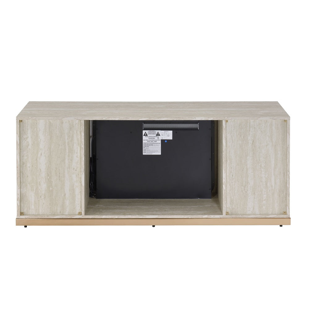 Premium Console Cabinet W/Fireplace