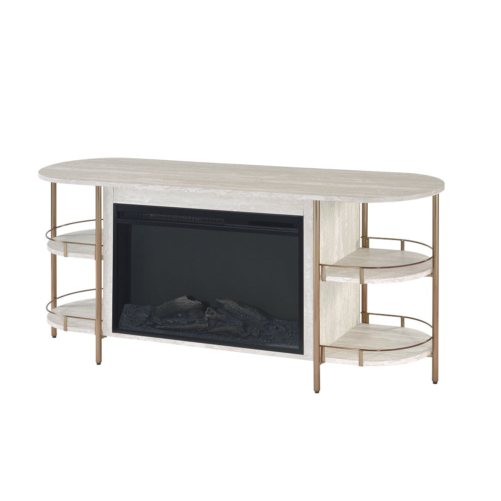 Hakimah Console Table W/Fireplace