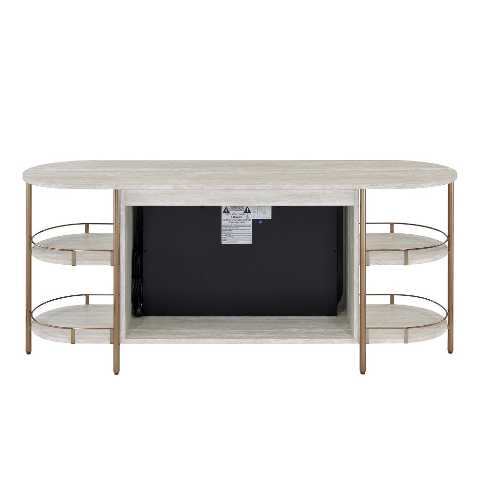 Hakimah Console Table W/Fireplace