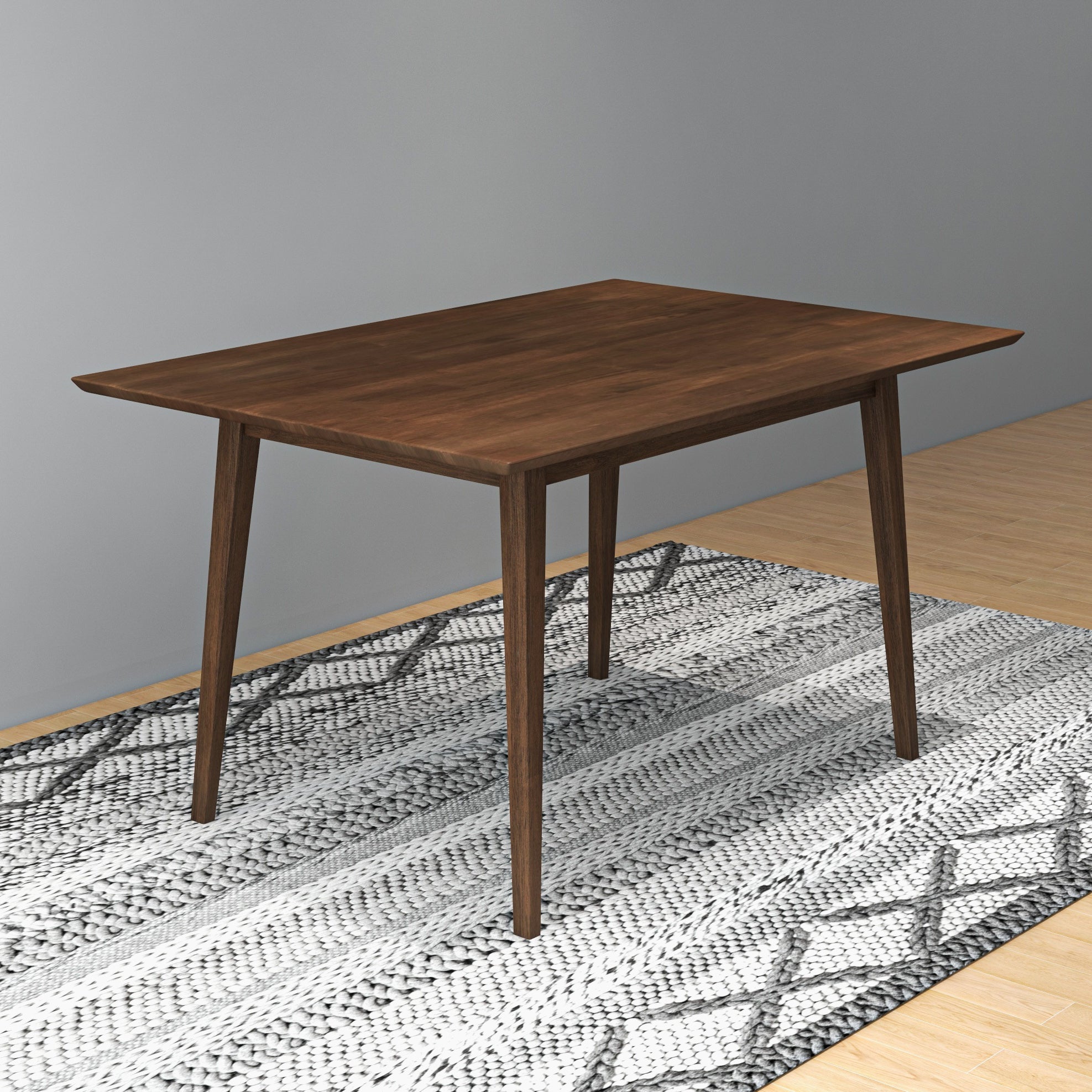 Adira Solid Wood Walnut Small Dining Table