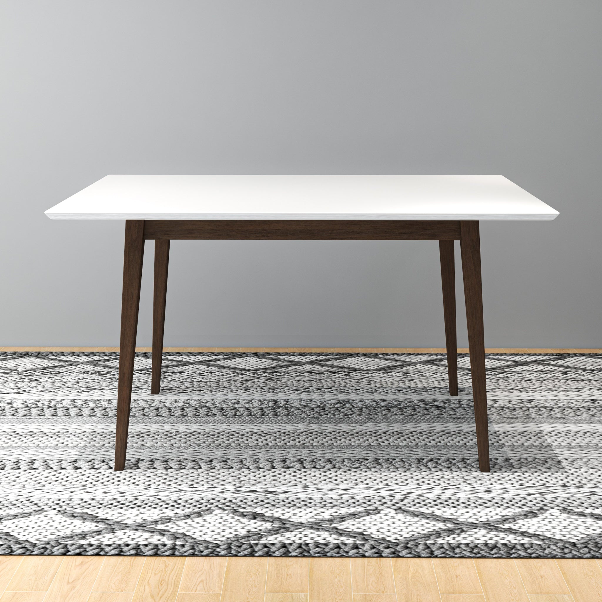 Adira White Top Small Dining Table 47"