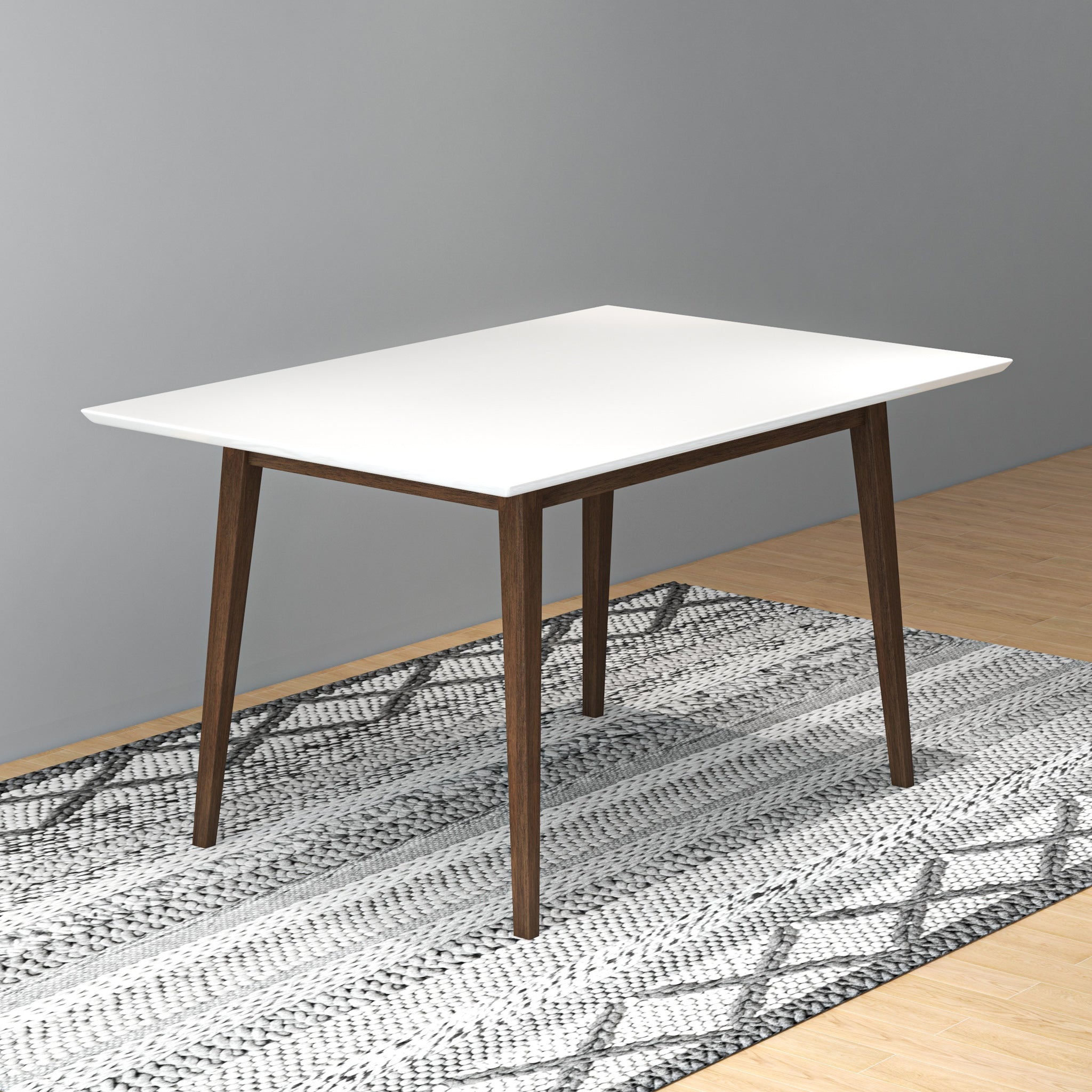 Adira White Top Small Dining Table 47"